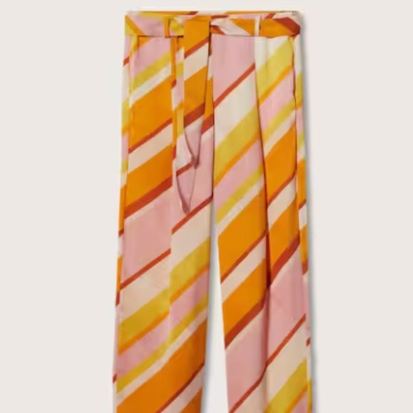 Mango Pants - Mango Printed culottes Trouser Pants Size 2